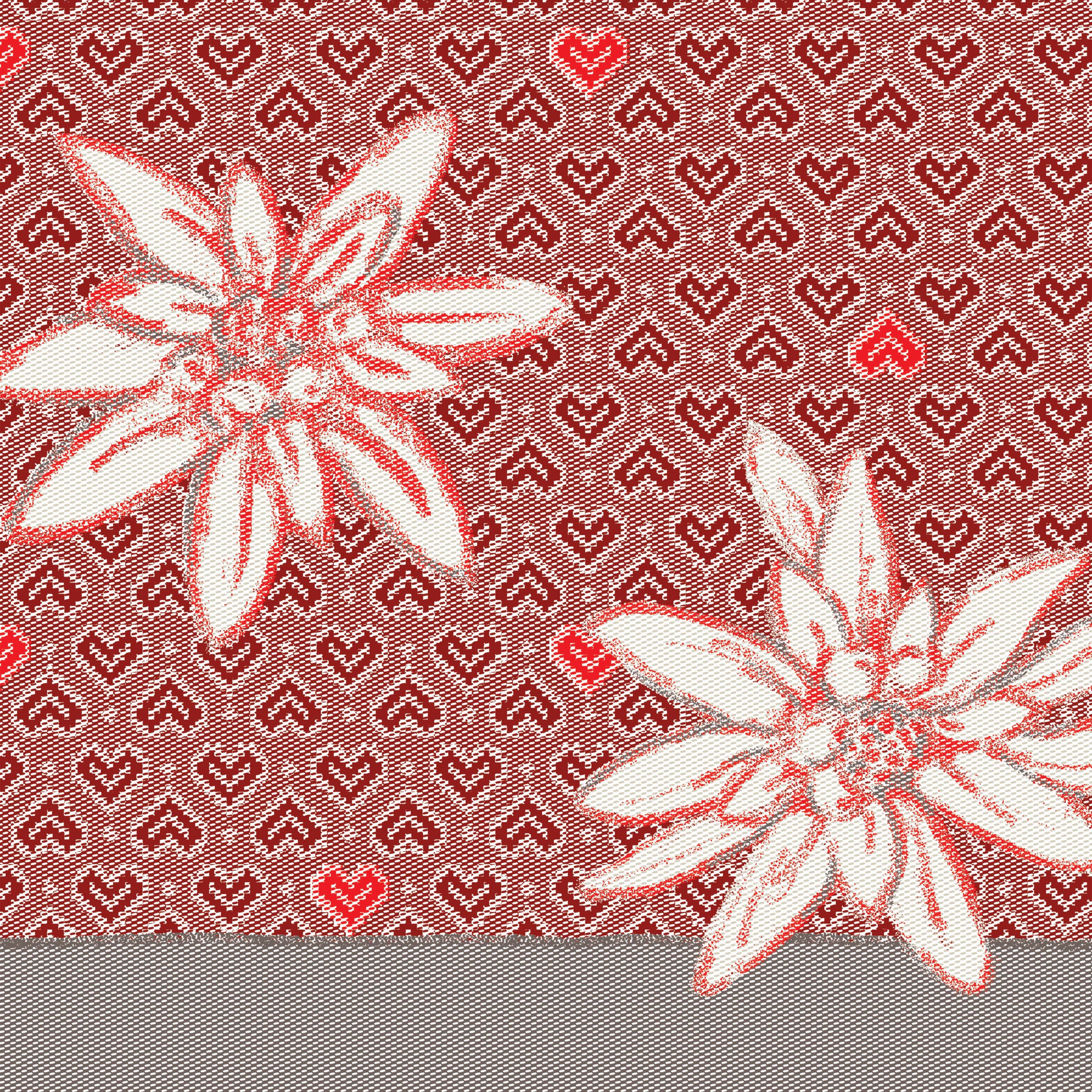 Serviette Alpinum Rosso 40x40