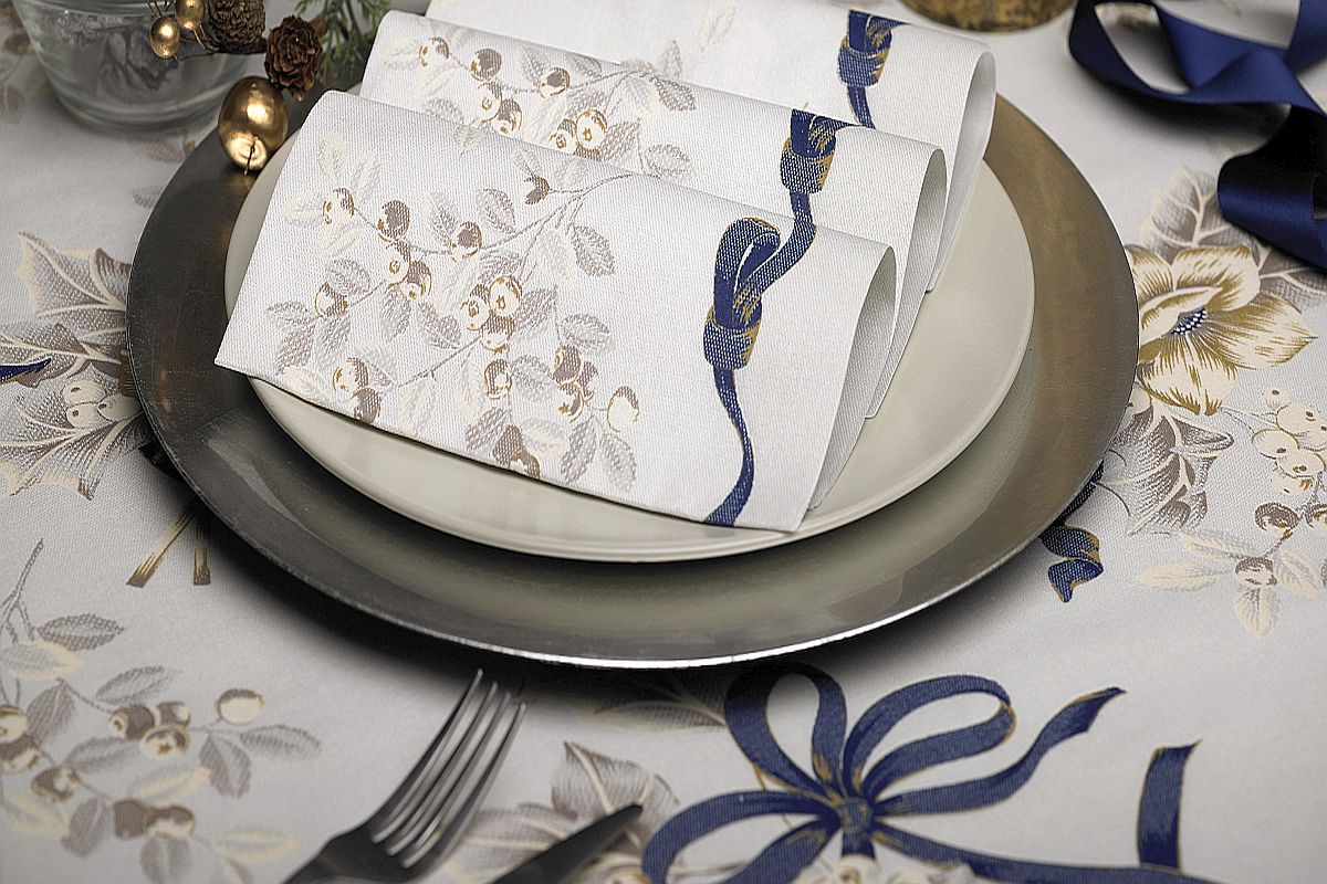 Serviette Grace Blu 40x40