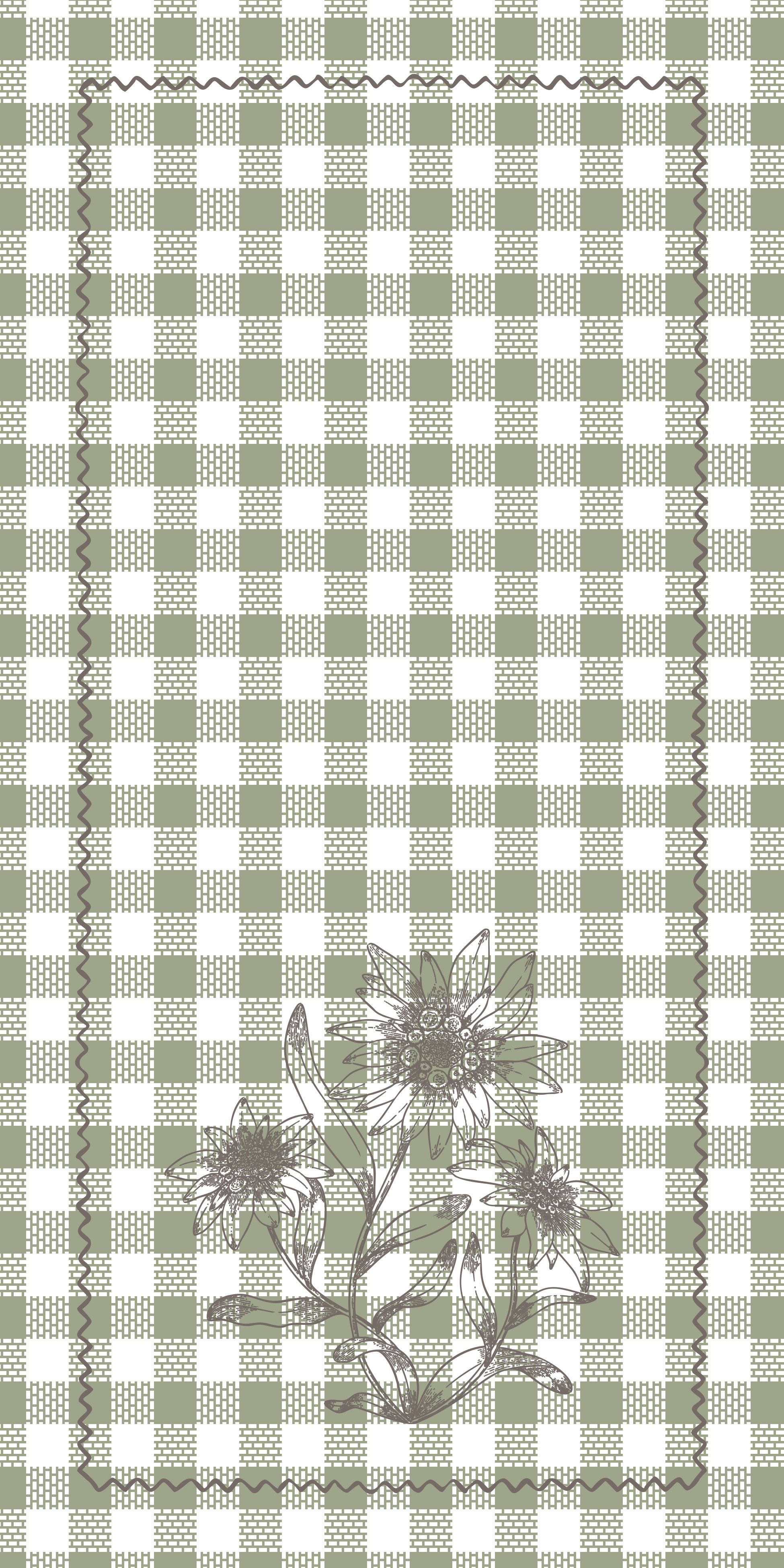 Serviette 1/8 Dolomiti Edelweiss 39 x 39 cm