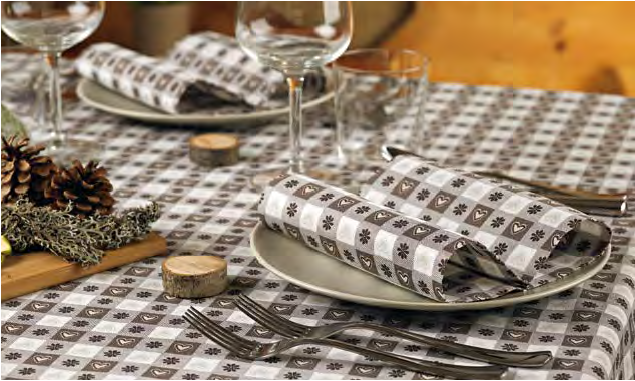 Serviette Tirol Marrone 40x40