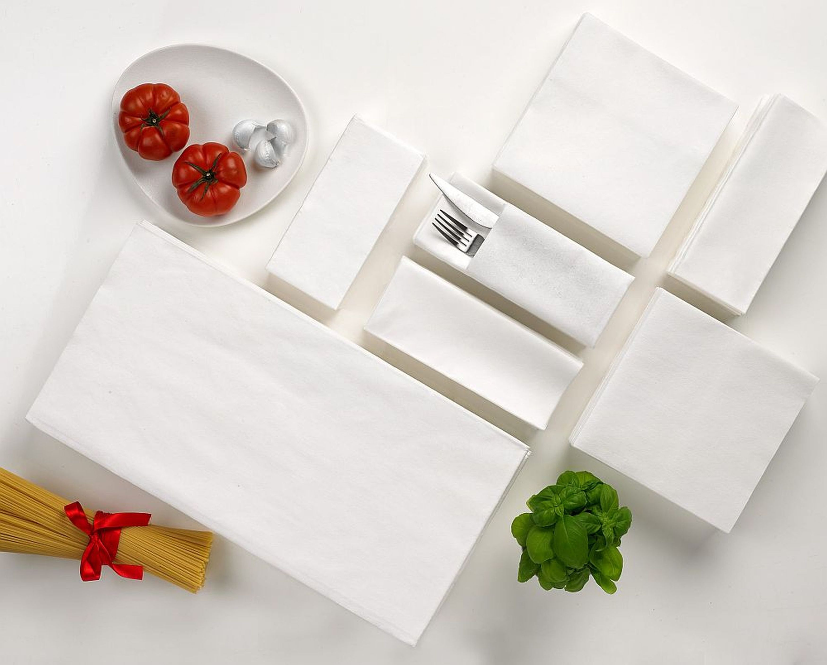 Serviette 1/8 Falz Purewhite Bianco 39x46