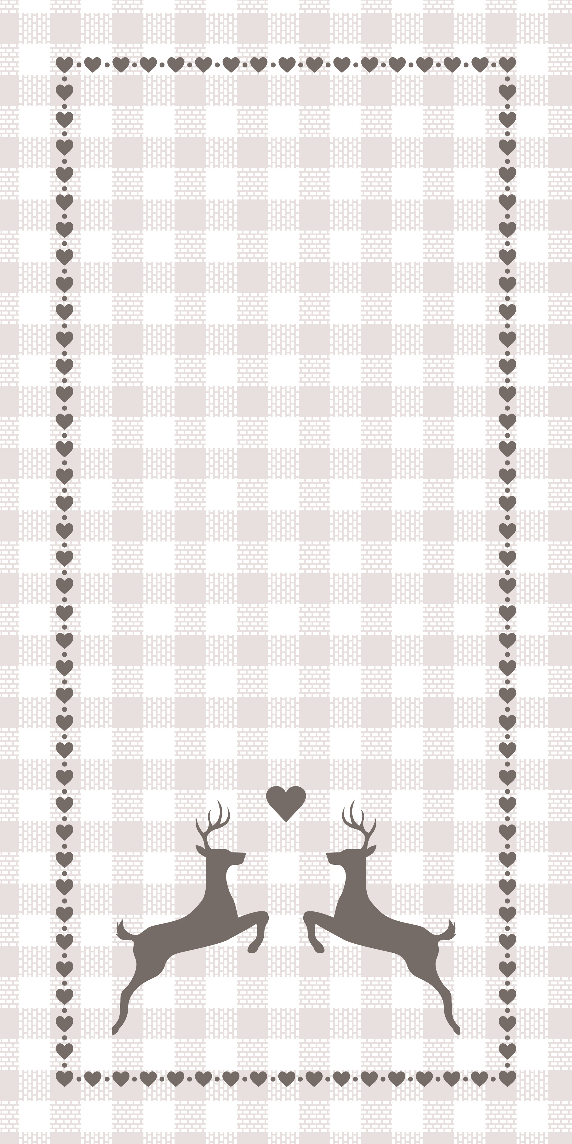 Serviette 1/8 Cervino Hirsch 39 x 39 cm