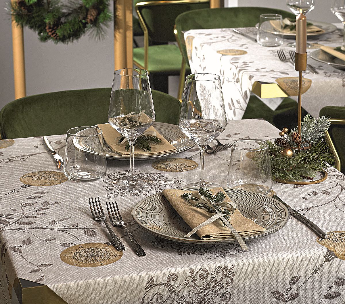Mitteldecke Simphony Oro 140x140 cm