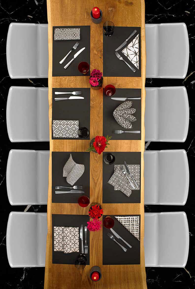 Serviette Black & White 40x40 Nr. 6
