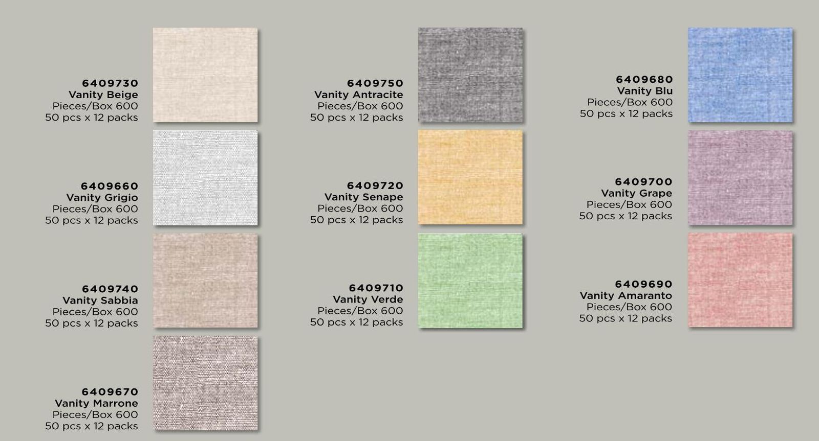 Servietten Vanity Sabbia 40x40 cm