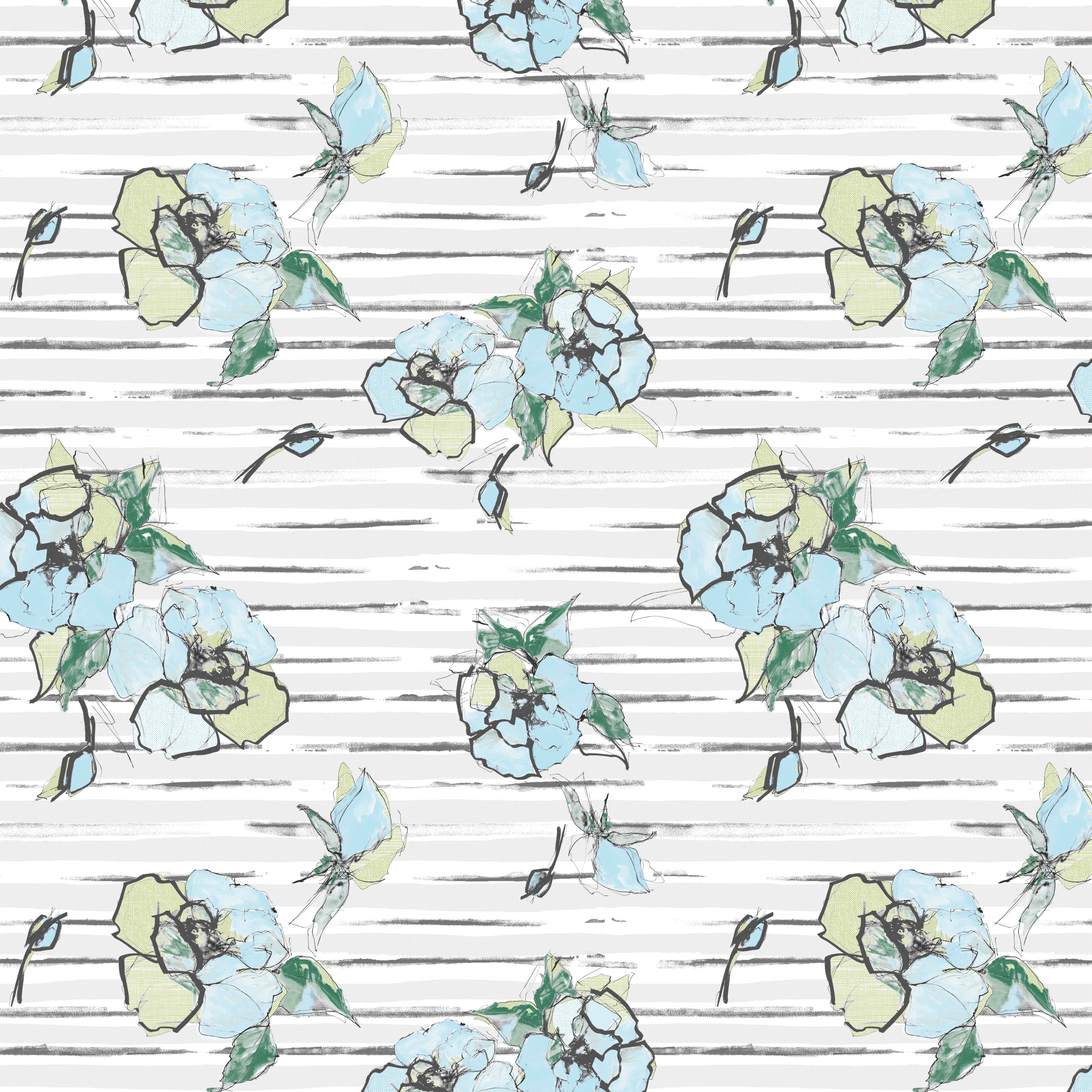 Mitteldecke Bloom Azzurro 100x100 cm